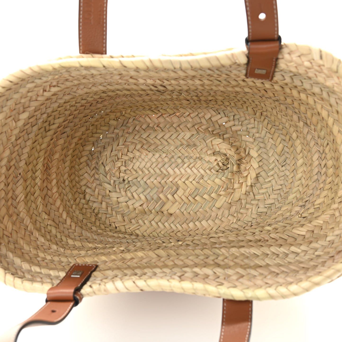 Raffia Basket Tote Bag Natural Tan