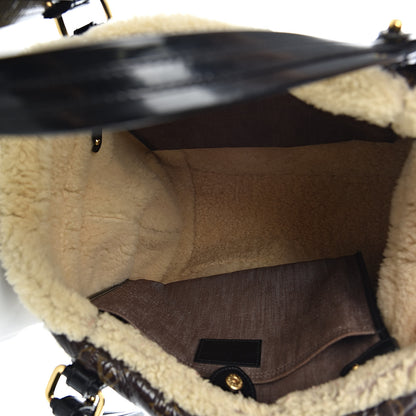 Louis Vuitton Patent Monogram Shearling Sac Thunder 5 of 12