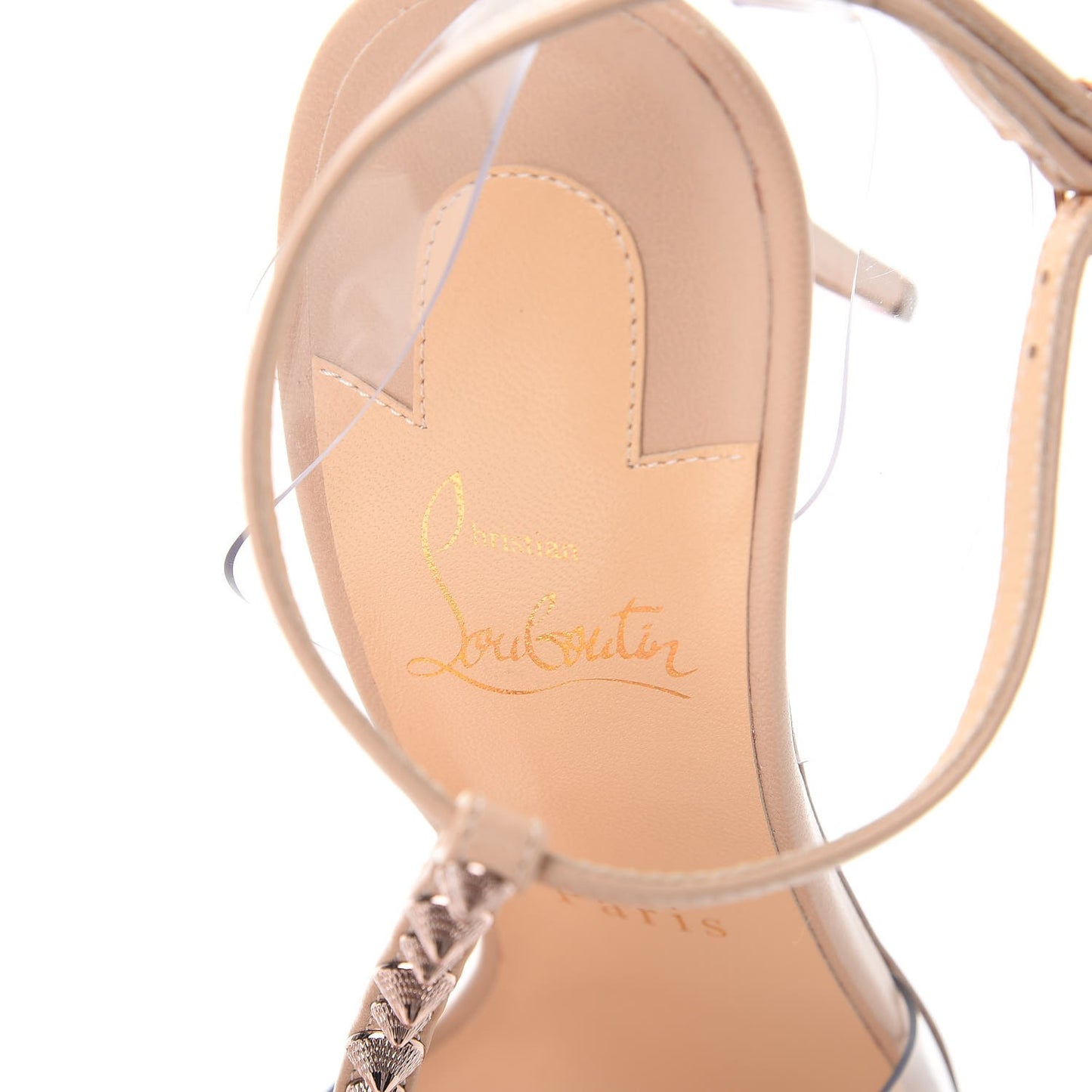 Kid PVC Nosy Spikes 100 Pumps 40 Nude Rose Gold
