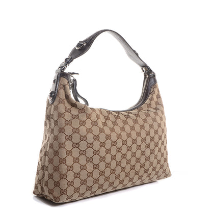 Gucci Monogram Medium Icon Bit Hobo Dark Brown 3 of 9
