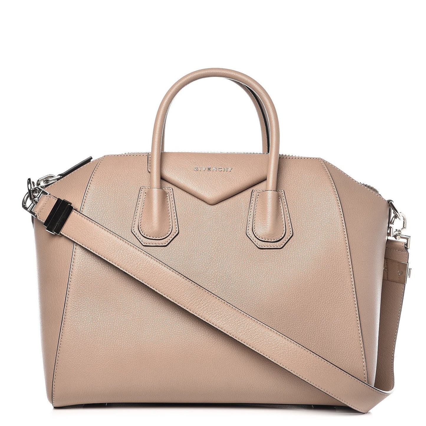 Sugar Goatskin Medium Antigona Mastic
