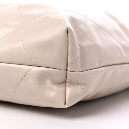 Chanel Shiny Calfskin Quilted Chanel 22 Ecru 9 of 10
