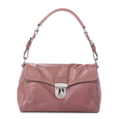 Prada Buffalo Easy Pushlock Flap Shoulder Bag Confetto 1 of 8