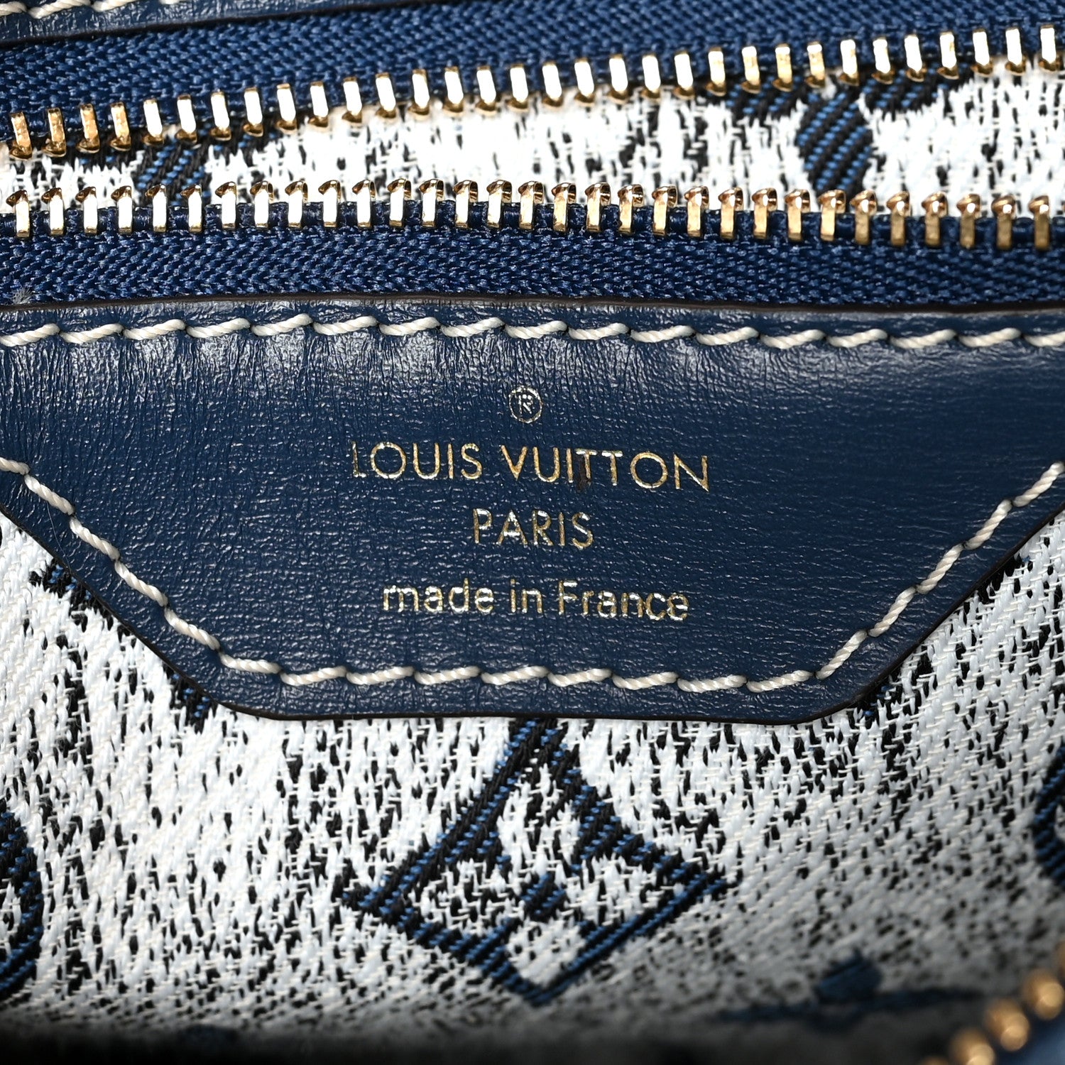 Louis Vuitton Monogram Jacquard Denim Speedy Bandouliere 25 Bleu 6 of 13
