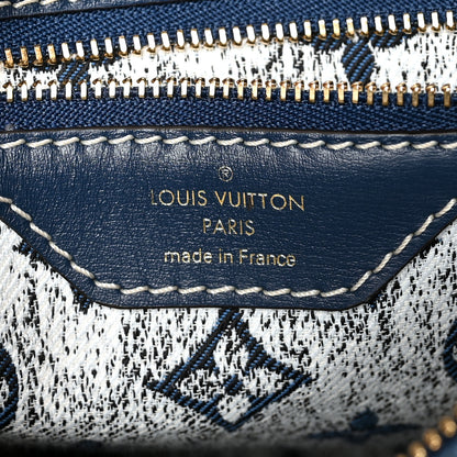 Louis Vuitton Monogram Jacquard Denim Speedy Bandouliere 25 Bleu 6 of 13