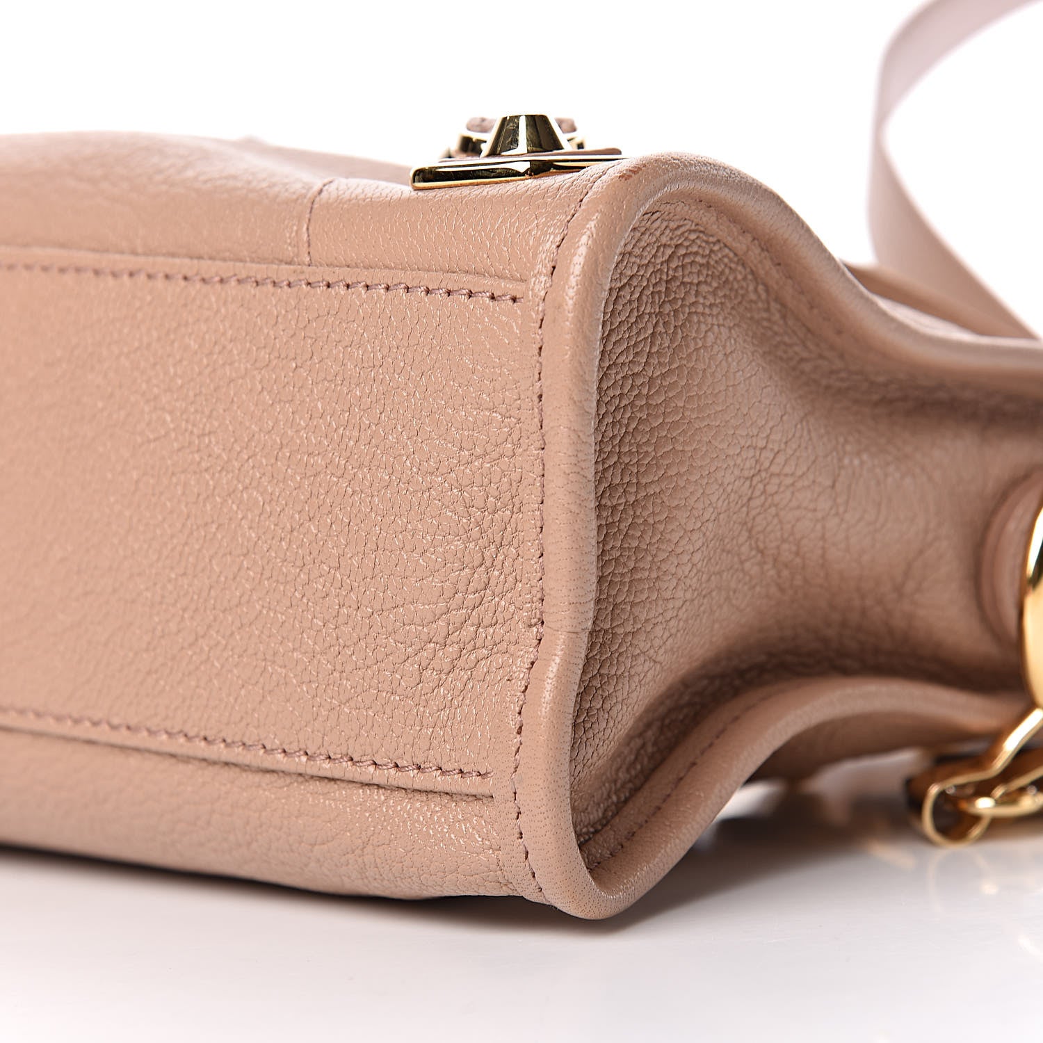 Balenciaga Chevre Gold Metallic Edge Hardware Mini City Rose Des Sables 9 of 11