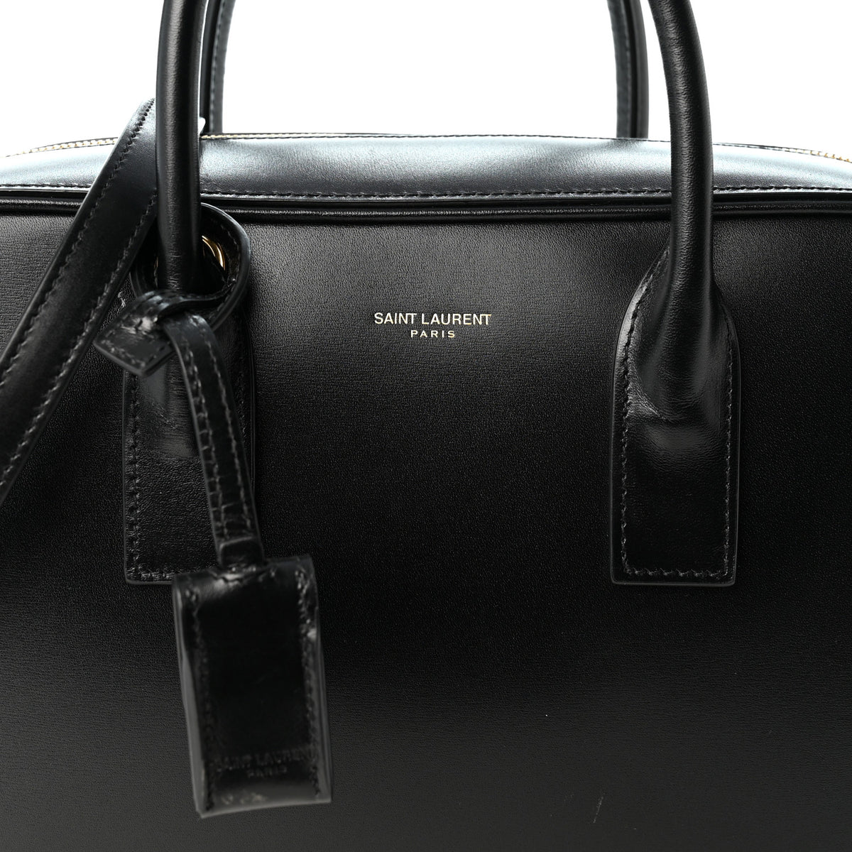 Smooth Calfskin Small SLP Bauletto Bag Black