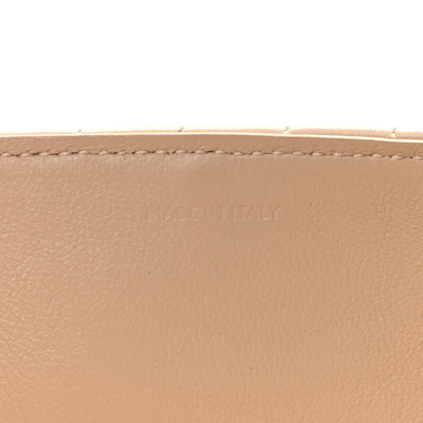 Calfskin Quilted Medium C Bag Black Beige