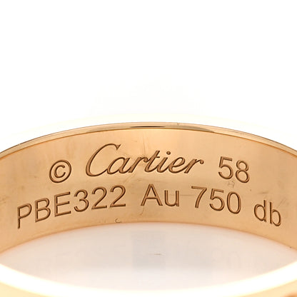 Cartier 18K Yellow Gold 5.5mm LOVE Ring 58 8.25 4 of 5