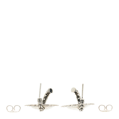 John Hardy Sterling Silver Classic Chain Hammered Disc Drop Earrings 3 of 4