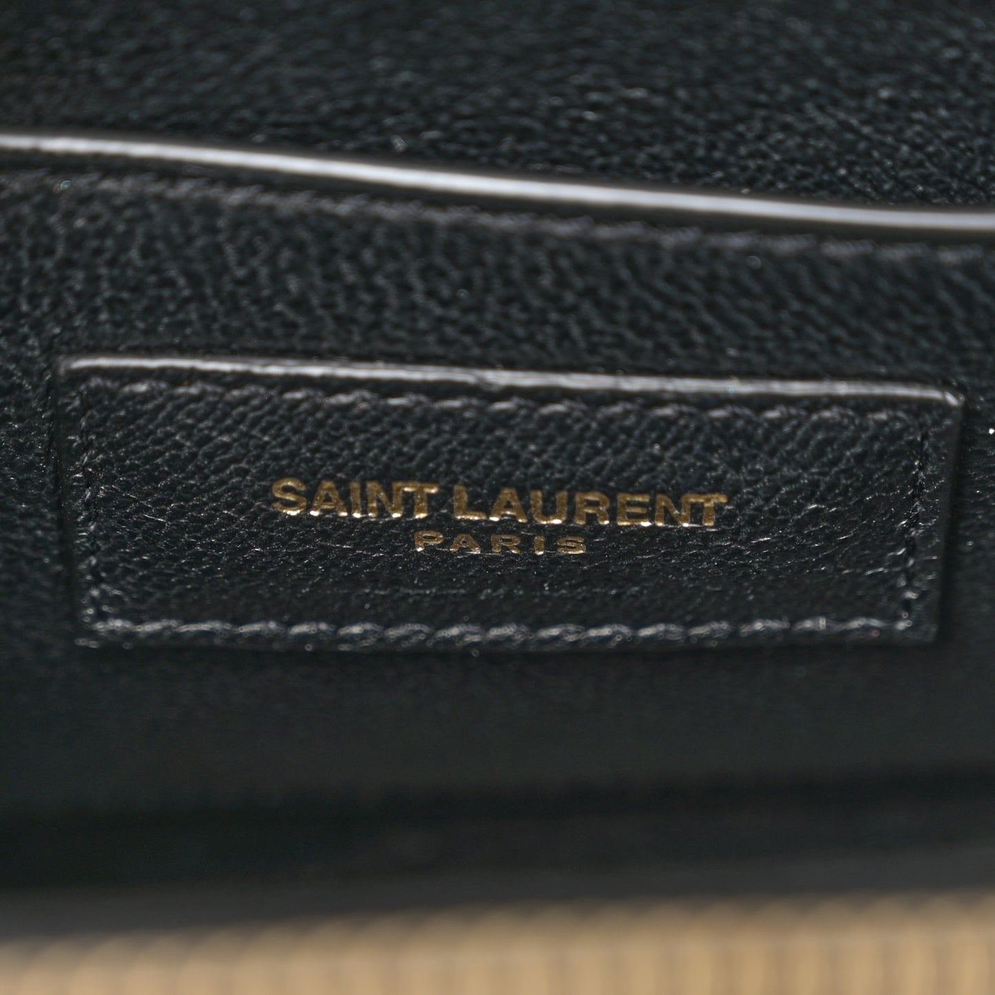 Patent Matelasse Monogram Vicky Vanity Black