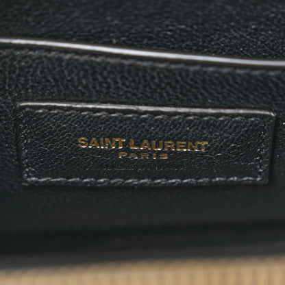 Saint Laurent Patent Matelasse Monogram Vicky Vanity Black 6 of 10
