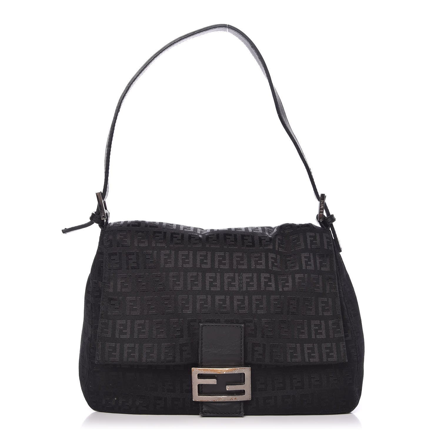 Fendi Zucchino Mama Baguette Black 1 of 8