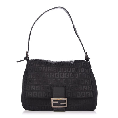 Fendi Zucchino Mama Baguette Black 1 of 8