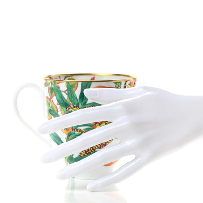 Hermes Limoges Porcelain Passifolia Mug 2 of 7