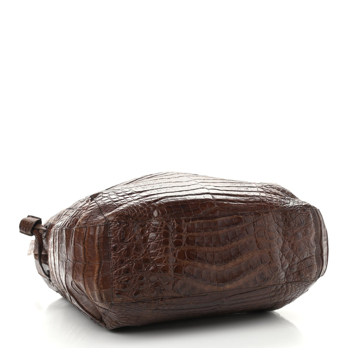 Crocodile Shoulder Bag Brown