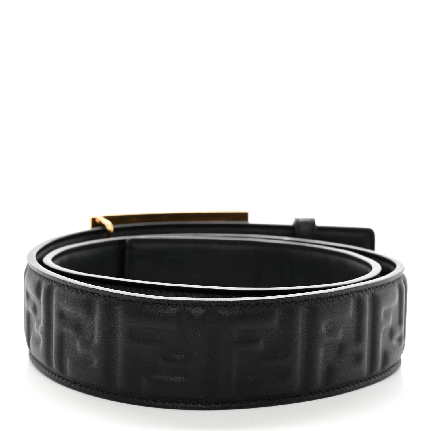 Fendi Nappa FF 1974 Embossed Belt 75 30 Black 2 of 6