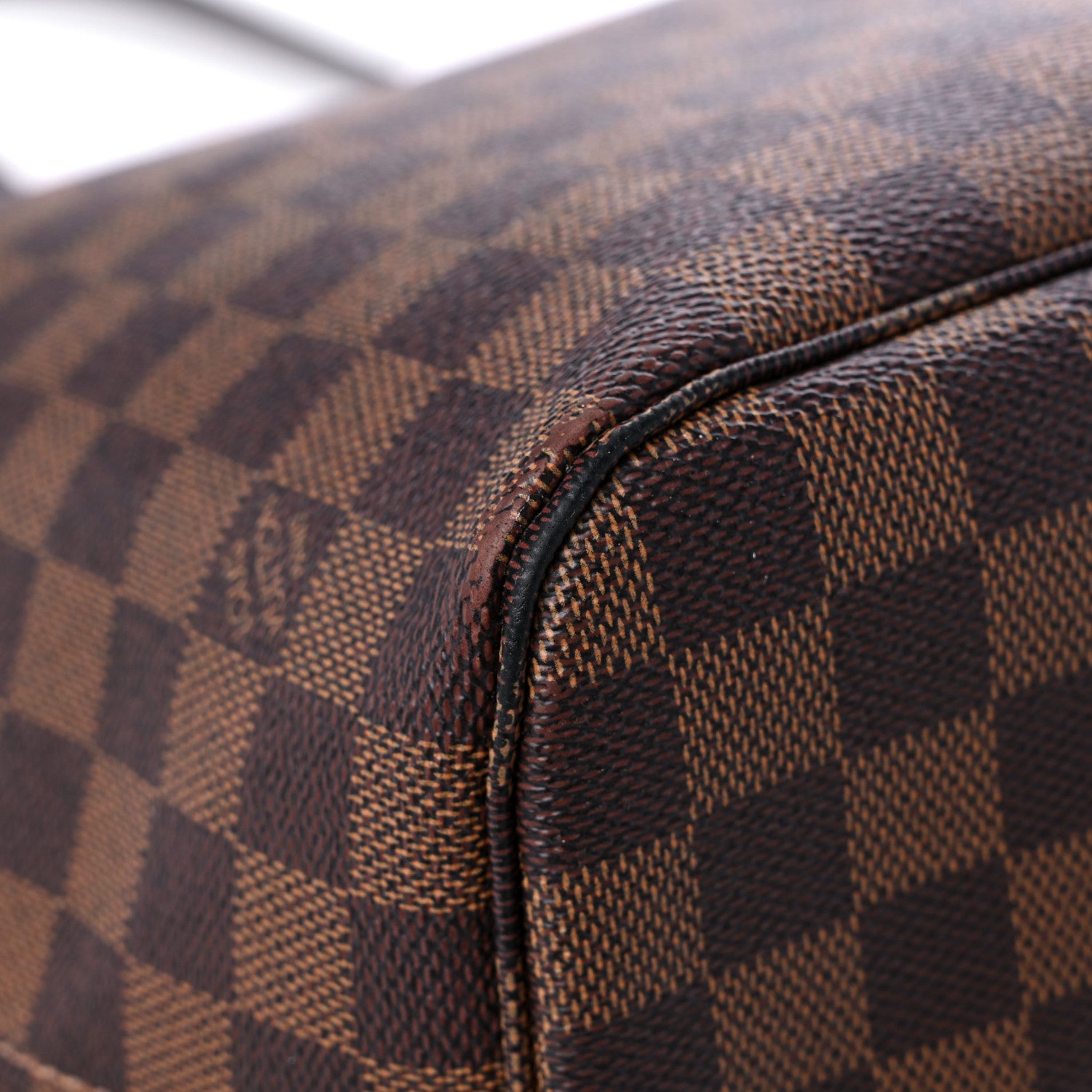 Louis Vuitton Damier Ebene Neo Neverfull MM Rose Ballerine 7 of 15