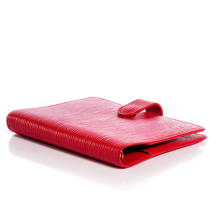 Louis Vuitton Epi Small Ring Agenda Cover Rouge 4 of 7