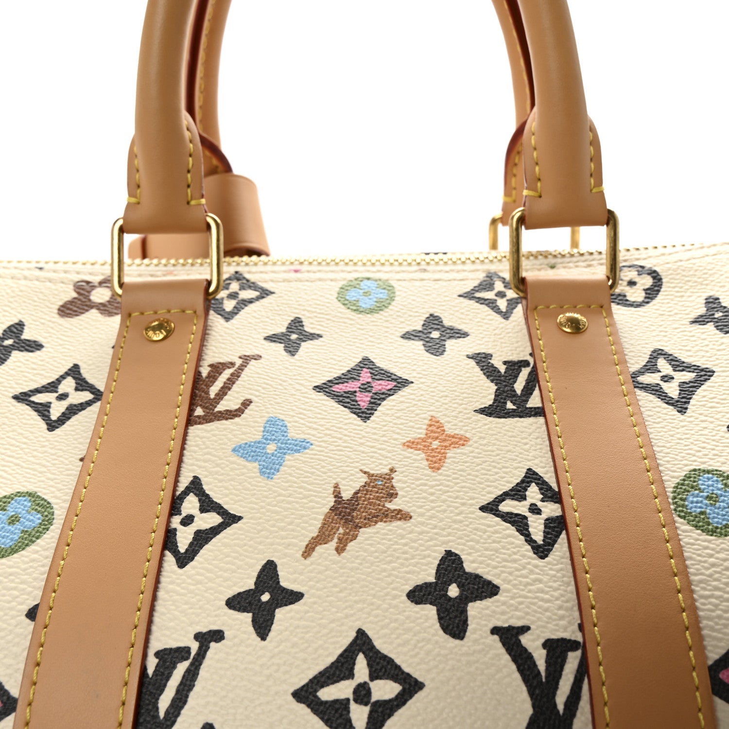 Louis Vuitton Monogram Craggy Keepall Bandouliere 45 Vanilla 6 of 8