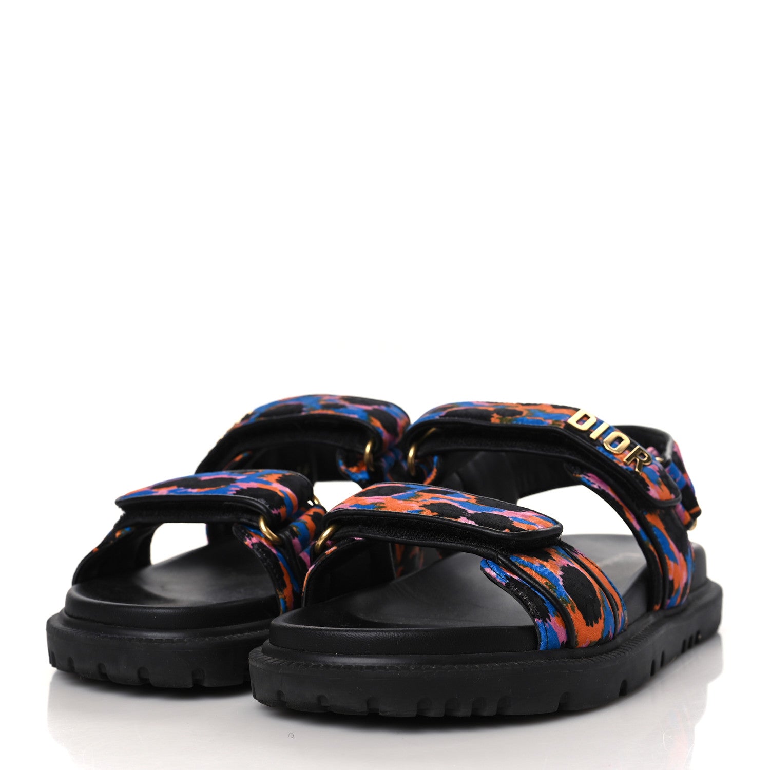 Christian Dior Technical Fabric Mizza Print DiorAct Sandals 36 Multicolor 3 of 8