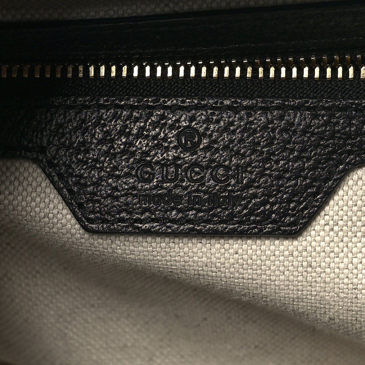 Jacquard Black Denim GG Monogram Textured Dollar Calfskin Medium Jackie 1961 Tote Black Ivory