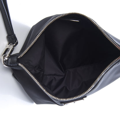 Prada Tessuto Nylon Saffiano Wristlet Black 5 of 6