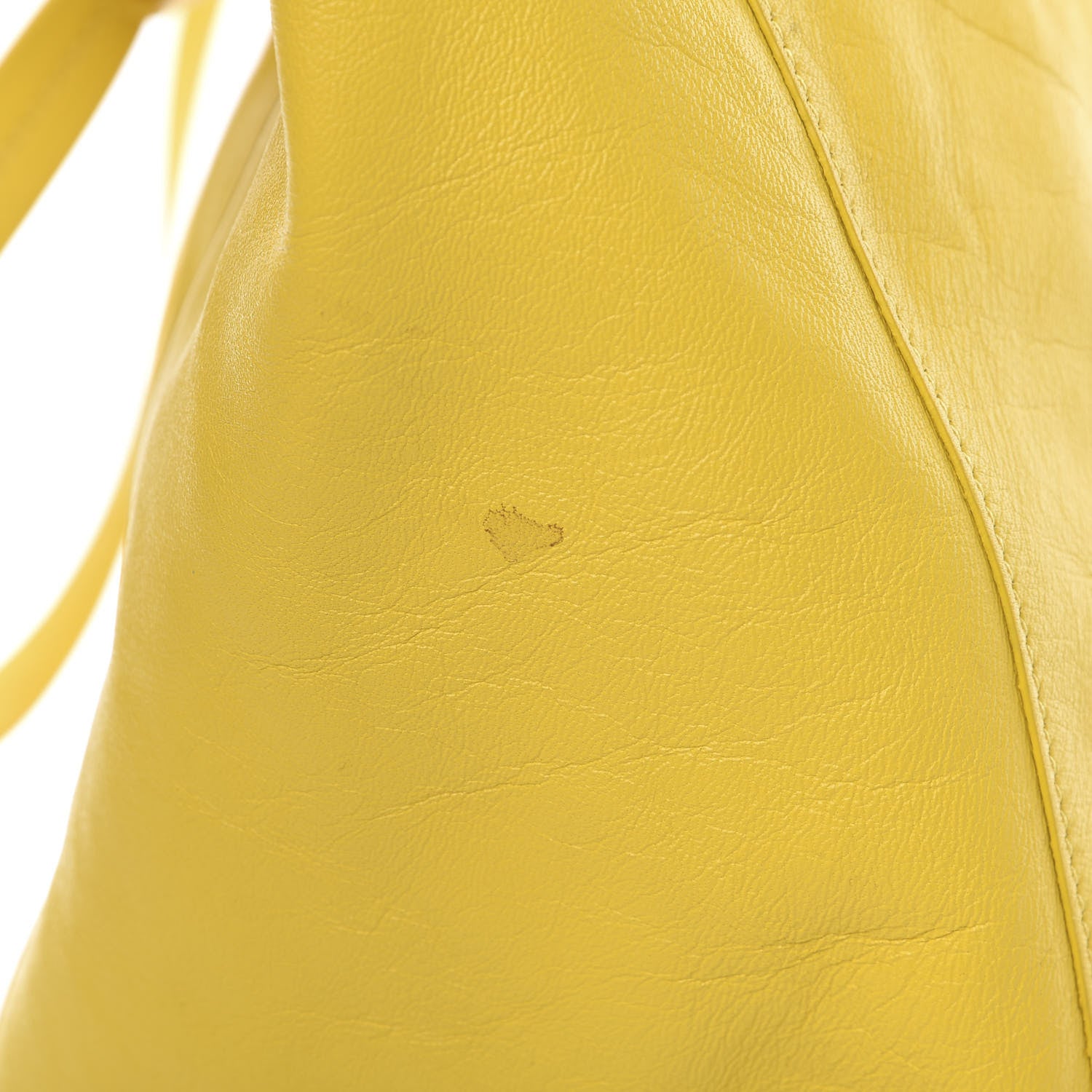 Celine Lambskin Horizontal Cabas Sun Yellow 14 of 16