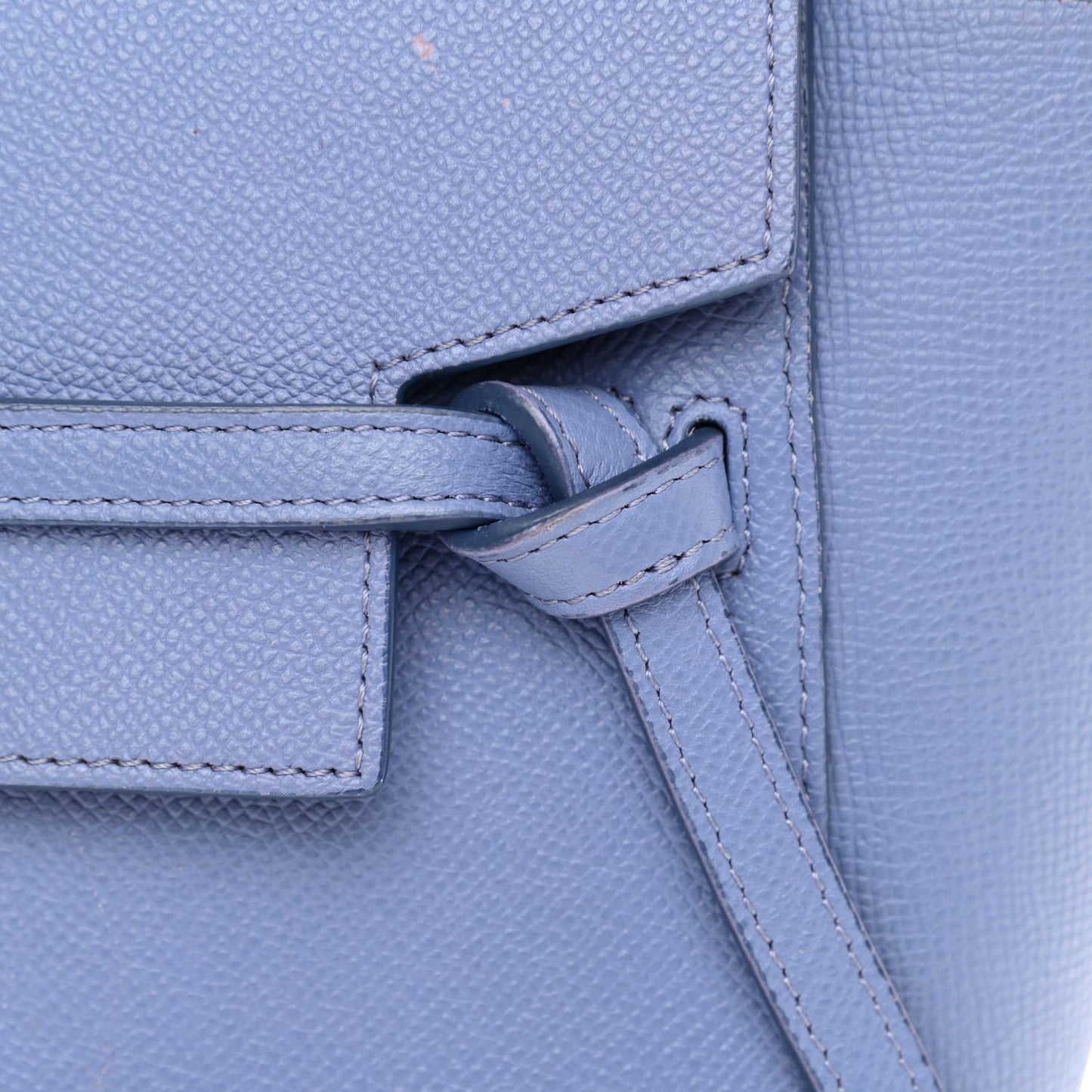 Grained Calfskin Nano Belt Bag Amethyst