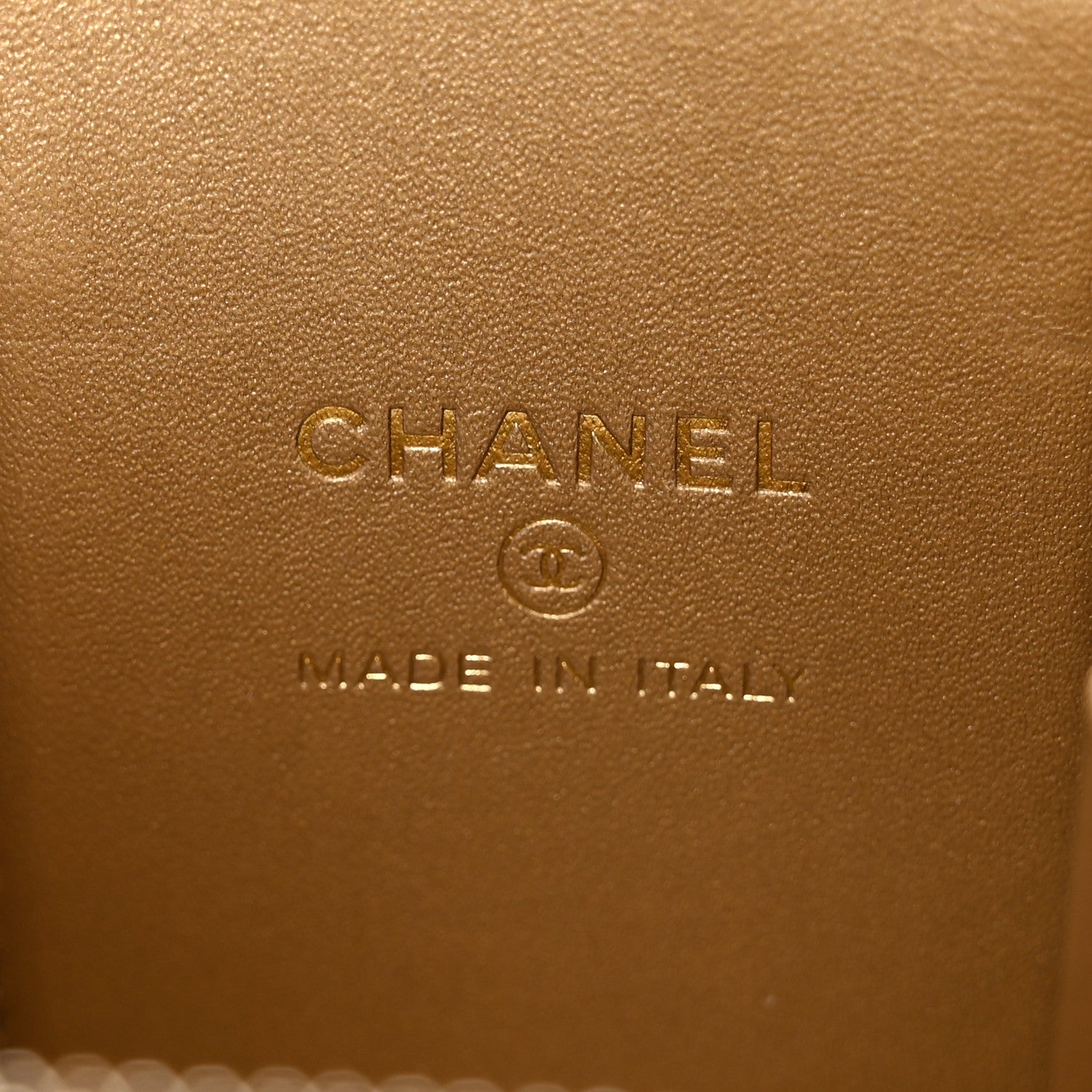 Chanel Lambskin Quilted Mini Pearl Crush Vanity Case With Chain Black 7 of 12