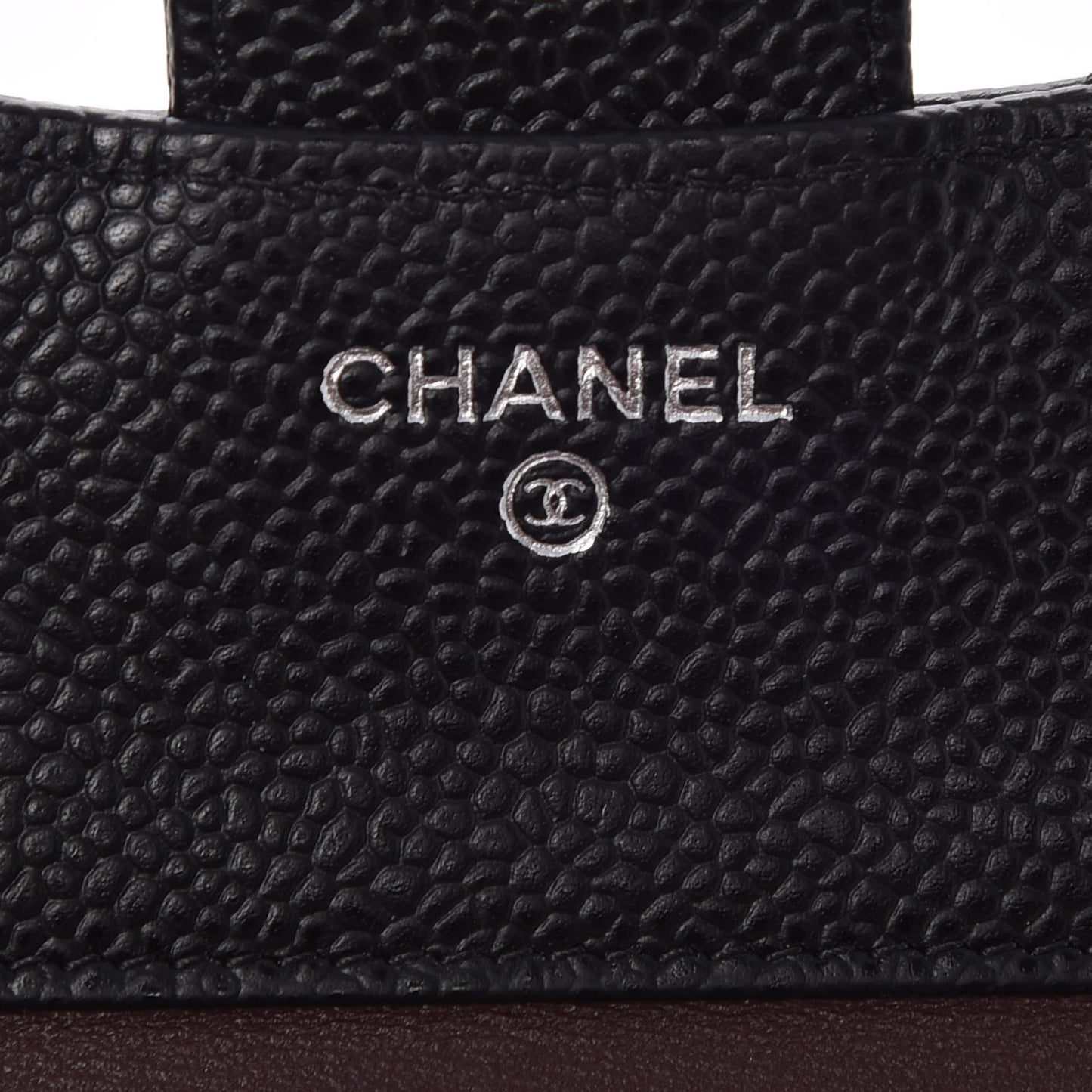 Caviar Quilted Compact Flap Wallet Black