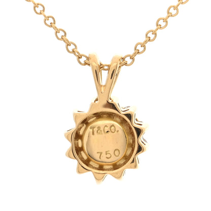 Tiffany 18K Yellow Gold Diamond Cultured Pearl 5.5-6mm Pendant Necklace 5 of 5