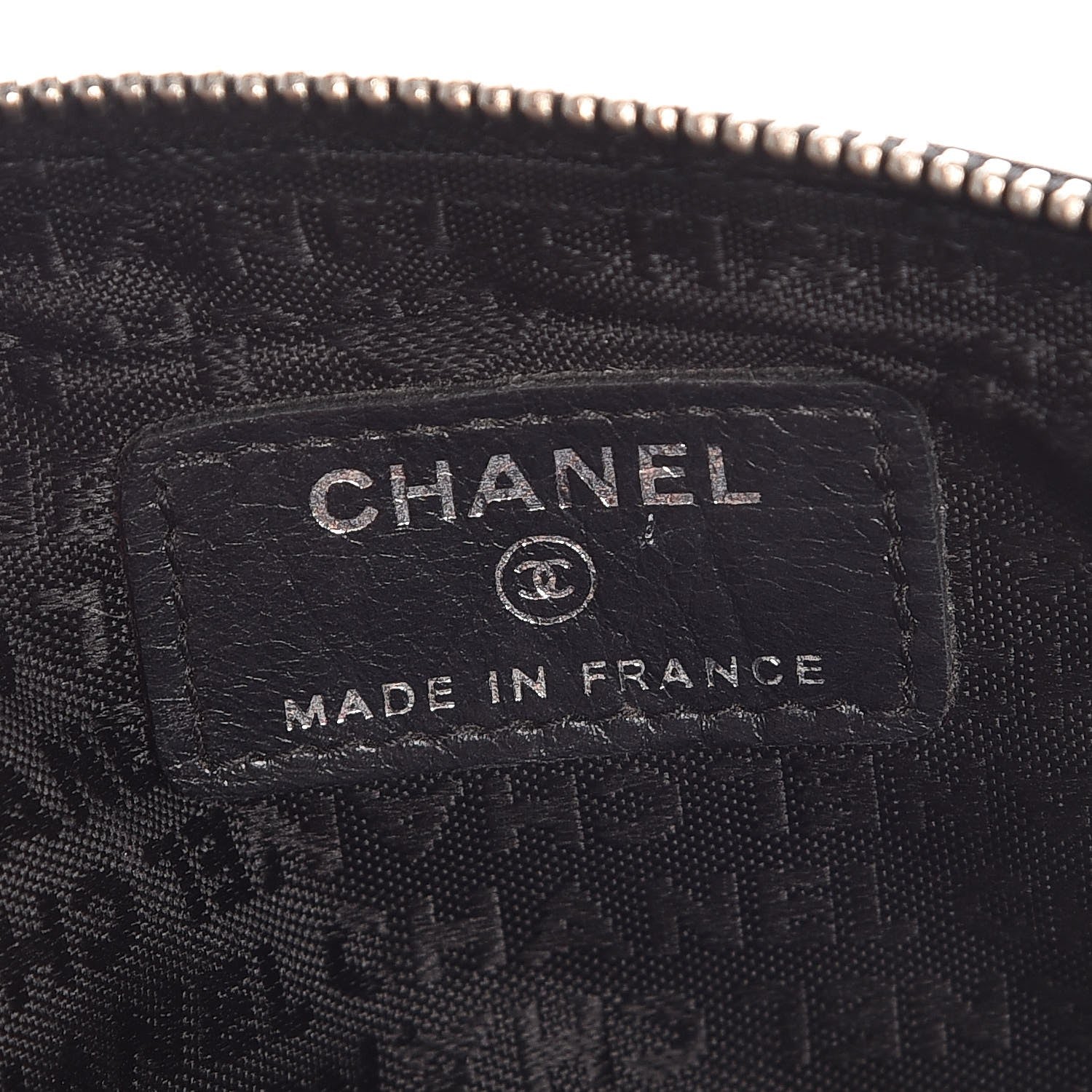 Chanel Aged Calfskin Quilted Cambon Cosmetic Case Black 6 of 8