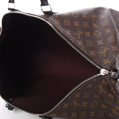 Louis Vuitton Monogram Macassar Keepall Bandouliere 55 6 of 8