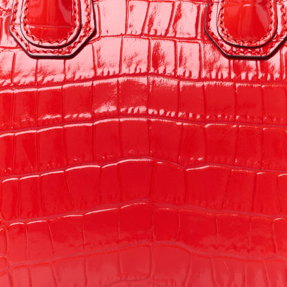Givenchy Calfskin Crocodile Embossed Mini Antigona Red 9 of 15