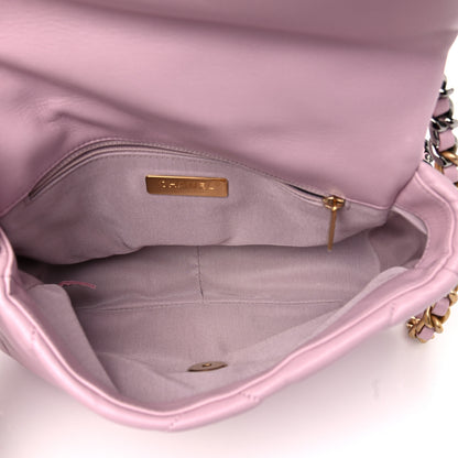 Chanel Lambskin Quilted Medium Chanel 19 Flap Light Pink 5 of 11