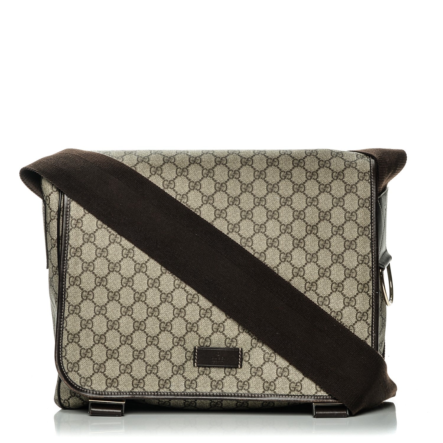 Gucci GG Plus Monogram Messenger Diaper Bag Dark Brown 1 of 9