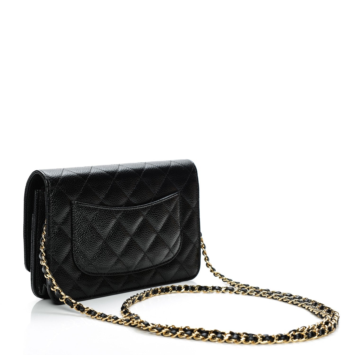 Chanel Caviar Quilted Wallet On Chain WOC Black 3 of 8