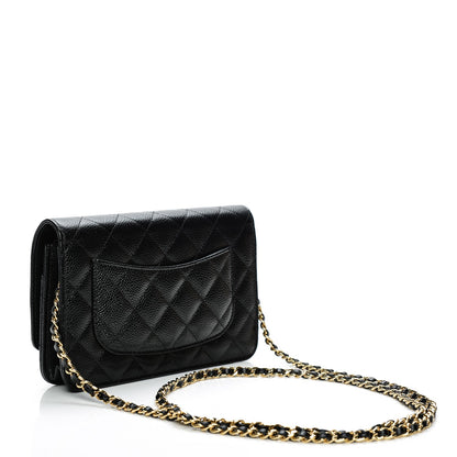 Chanel Caviar Quilted Wallet On Chain WOC Black 3 of 8