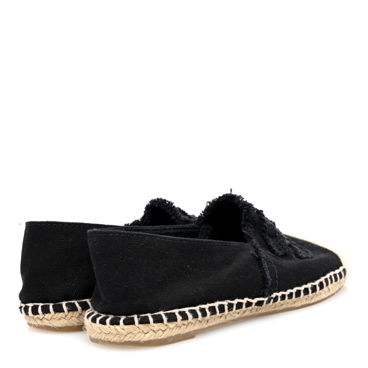 Chanel Toile CC Espadrilles 36 Black 4 of 8