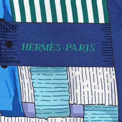Hermes Silk Mors a Jouets Chemise Twilly Bleu Moyen Vert Turquoise 3 of 4