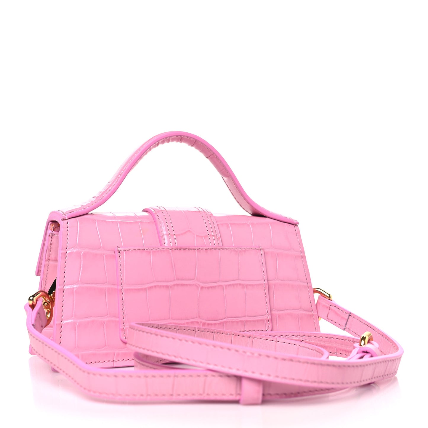 Calfskin Crocodile Embossed Le Bambino Pink