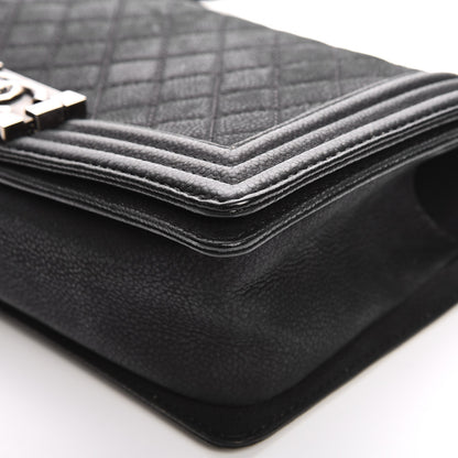 Chanel Iridescent Caviar Quilted Medium Boy Flap Black 10 of 12