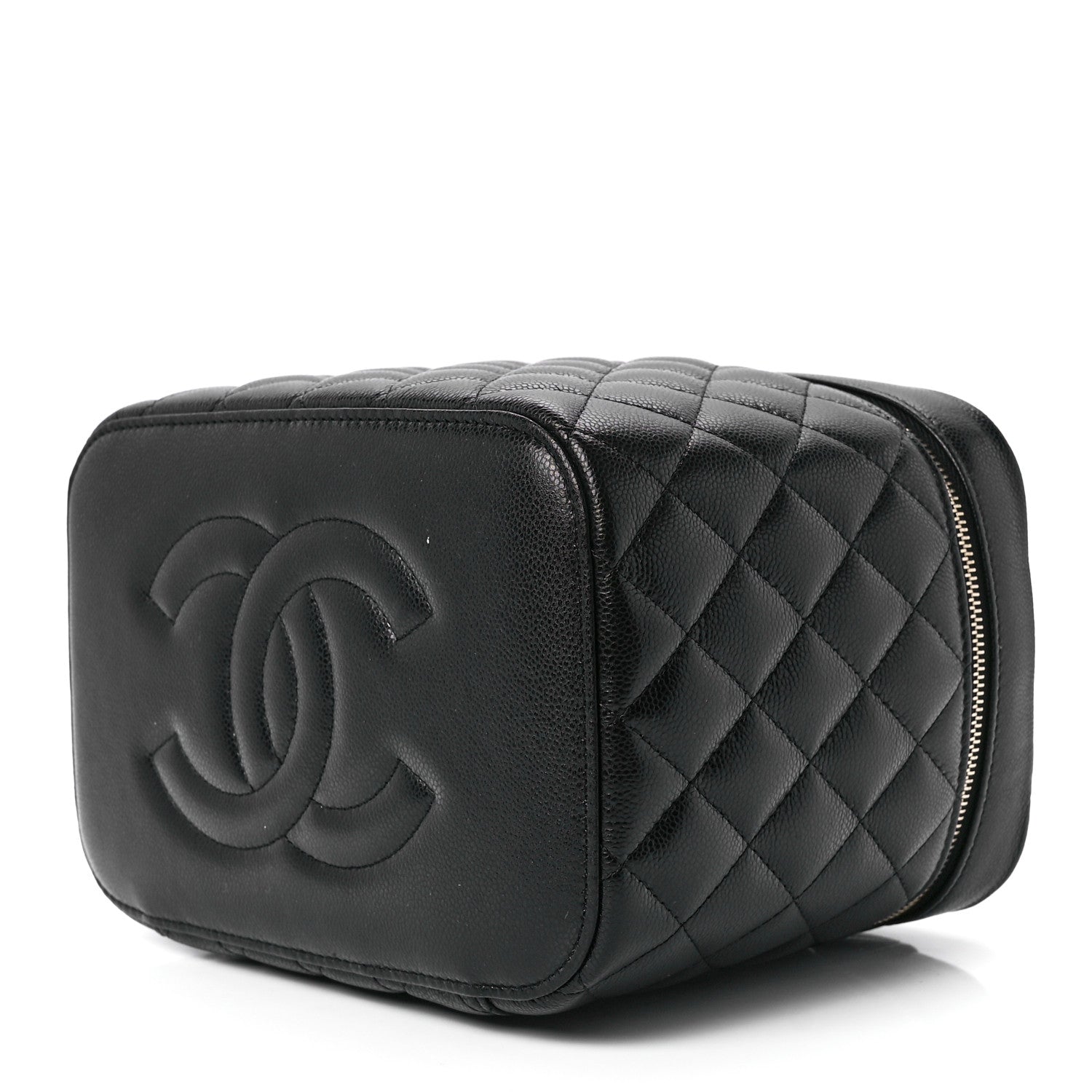 Chanel Caviar Quilted Large Vanity Pouch Black 10 of 13