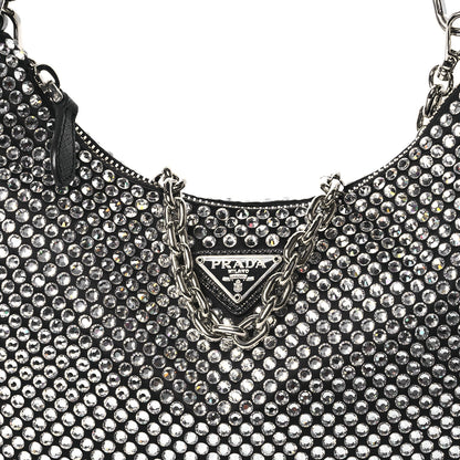 Prada Satin Crystal Re-Edition 2005 Shoulder Bag Cristal 9 of 11