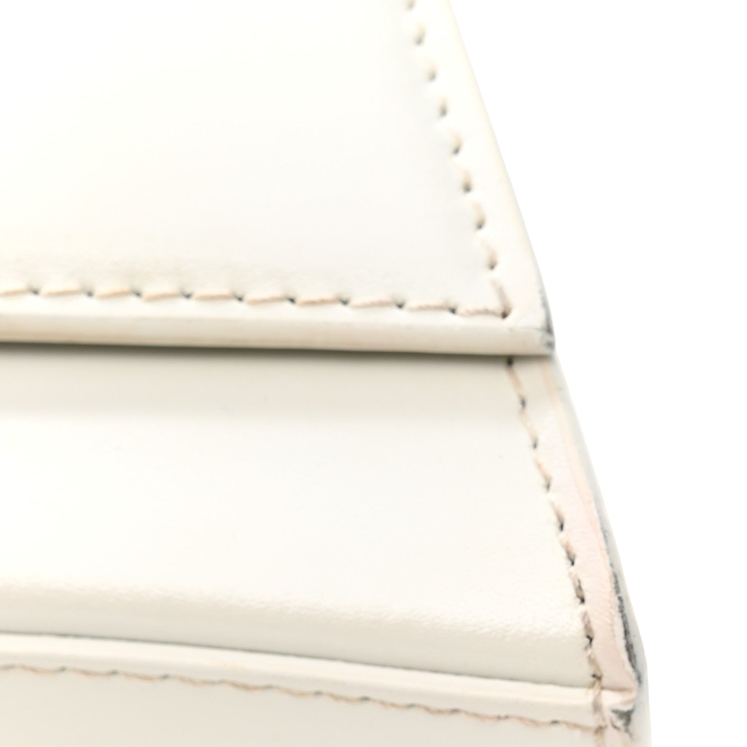 Balenciaga Shiny Box Calfskin Tonal B Hourglass Stretch Top Handle Bag White 11 of 15