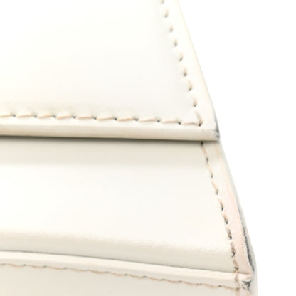 Balenciaga Shiny Box Calfskin Tonal B Hourglass Stretch Top Handle Bag White 11 of 15
