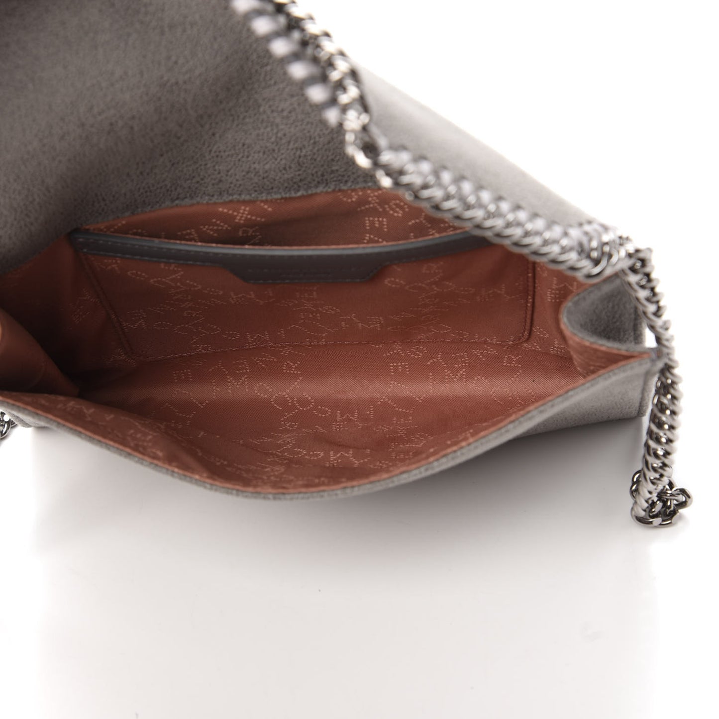 Shaggy Deer Mini Falabella Crossbody Bag Grey