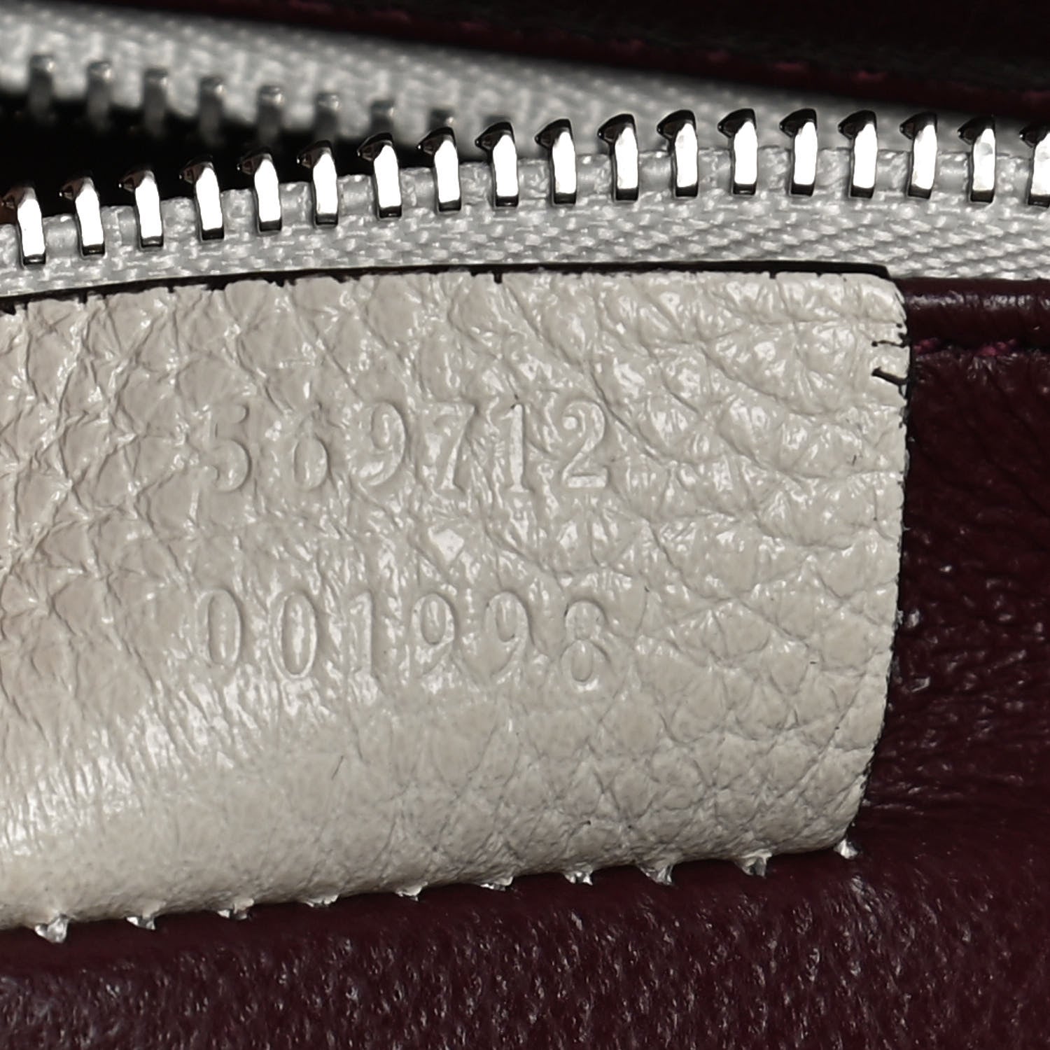 Gucci Grainy Calfskin Small Zumi Top Handle Bag Mystic White 6 of 10