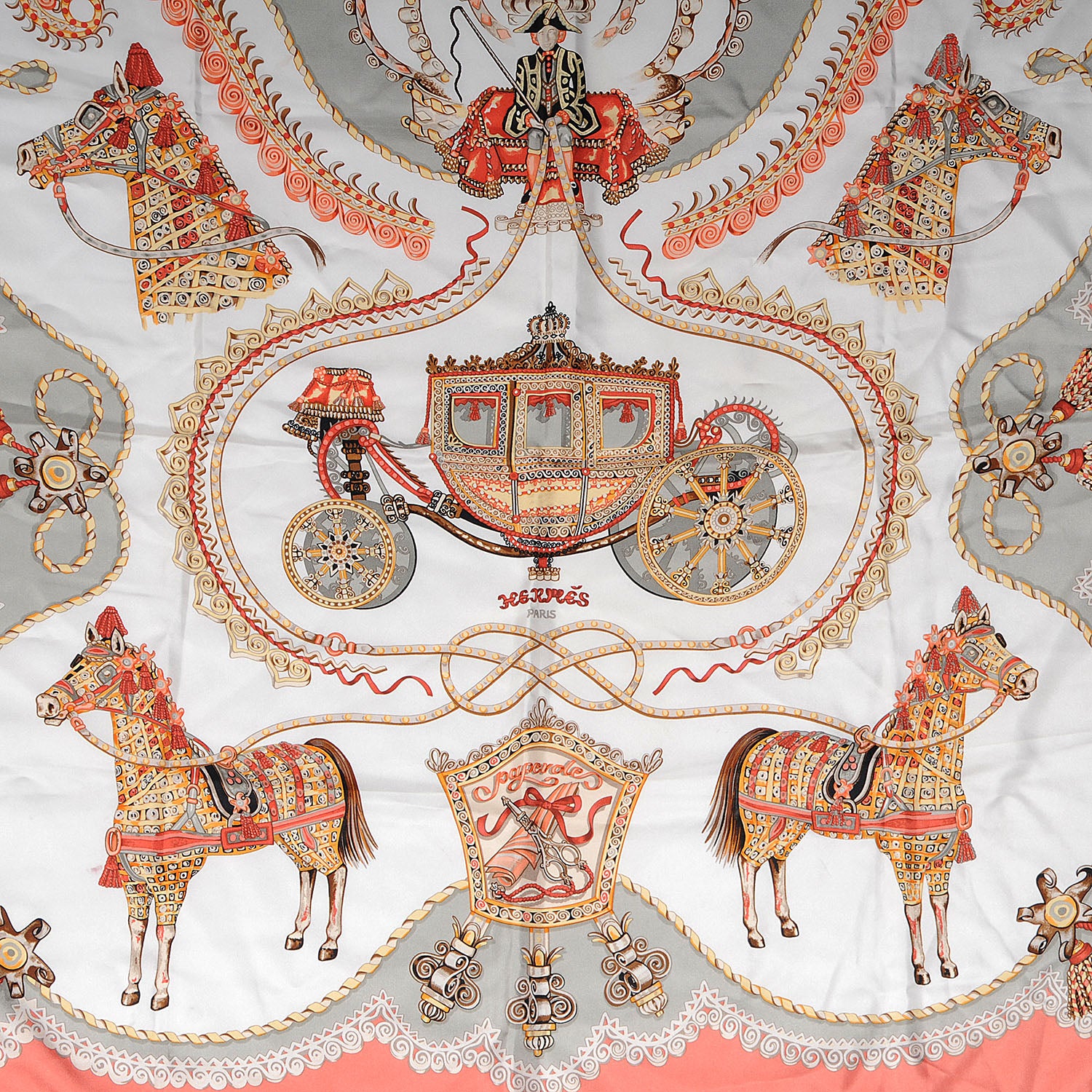 Hermes Silk Paperoles Scarf 90 1 of 4